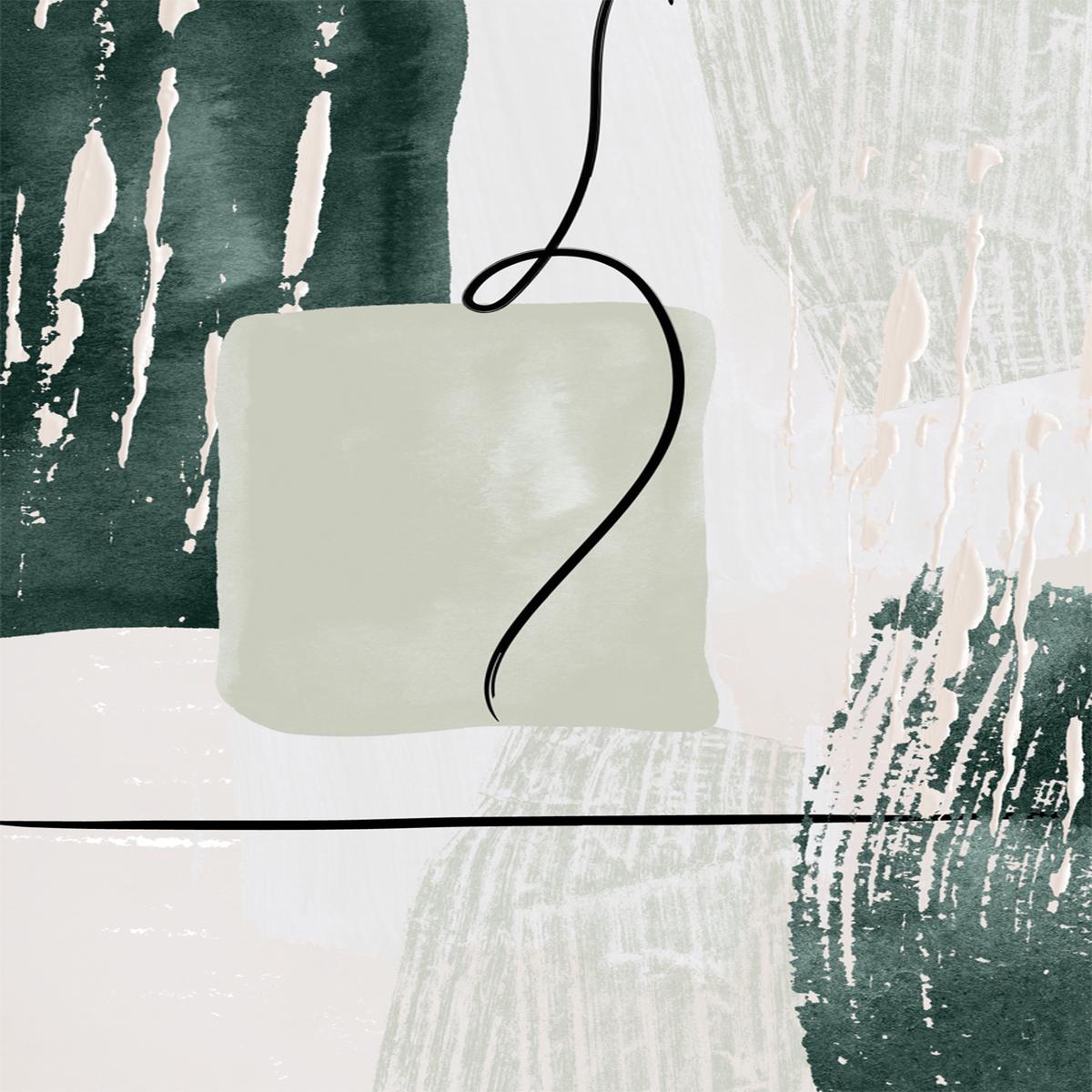 Abstract Shapes In Green, Style A