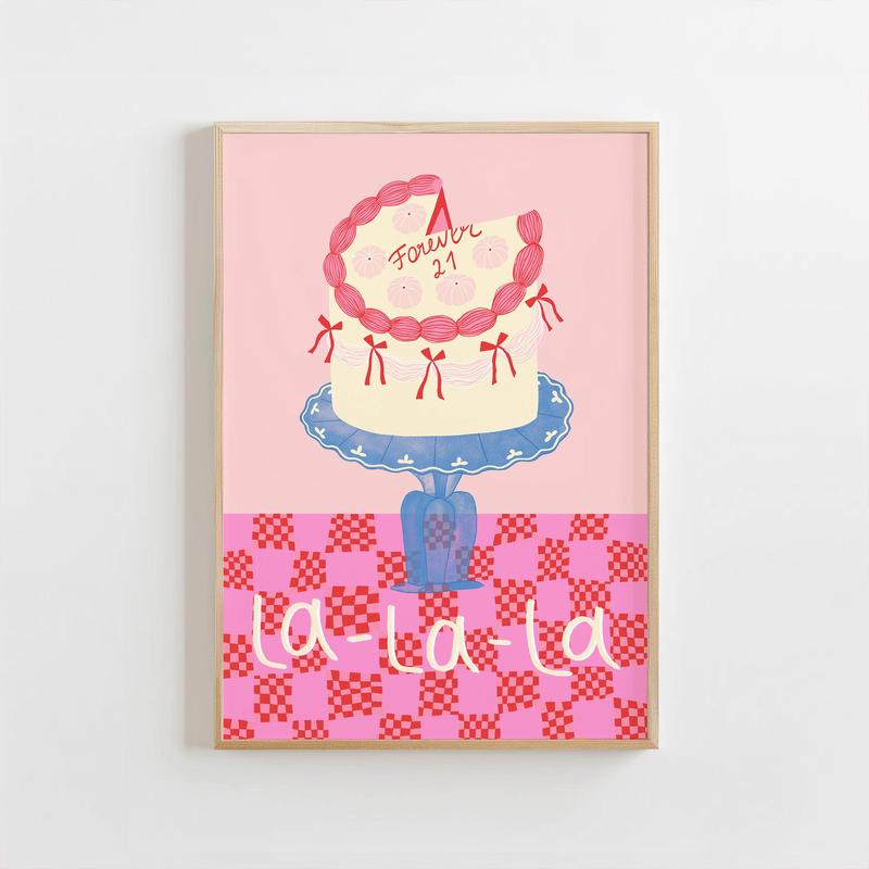 La-La-La Ribbon Cake