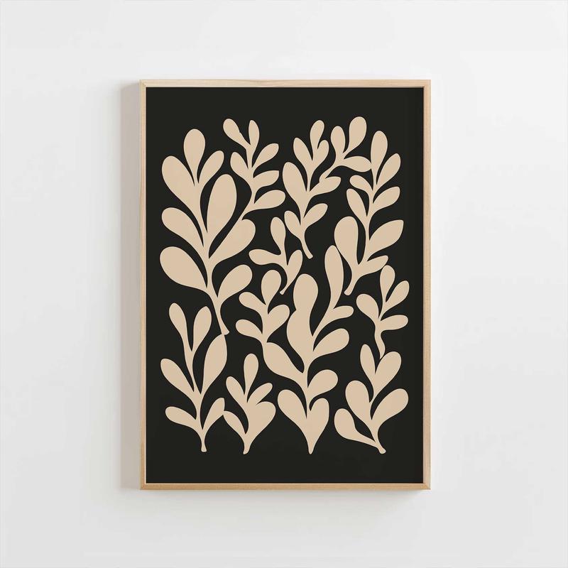 Leaf Rhythm - Modern Botanical Silhouette Art