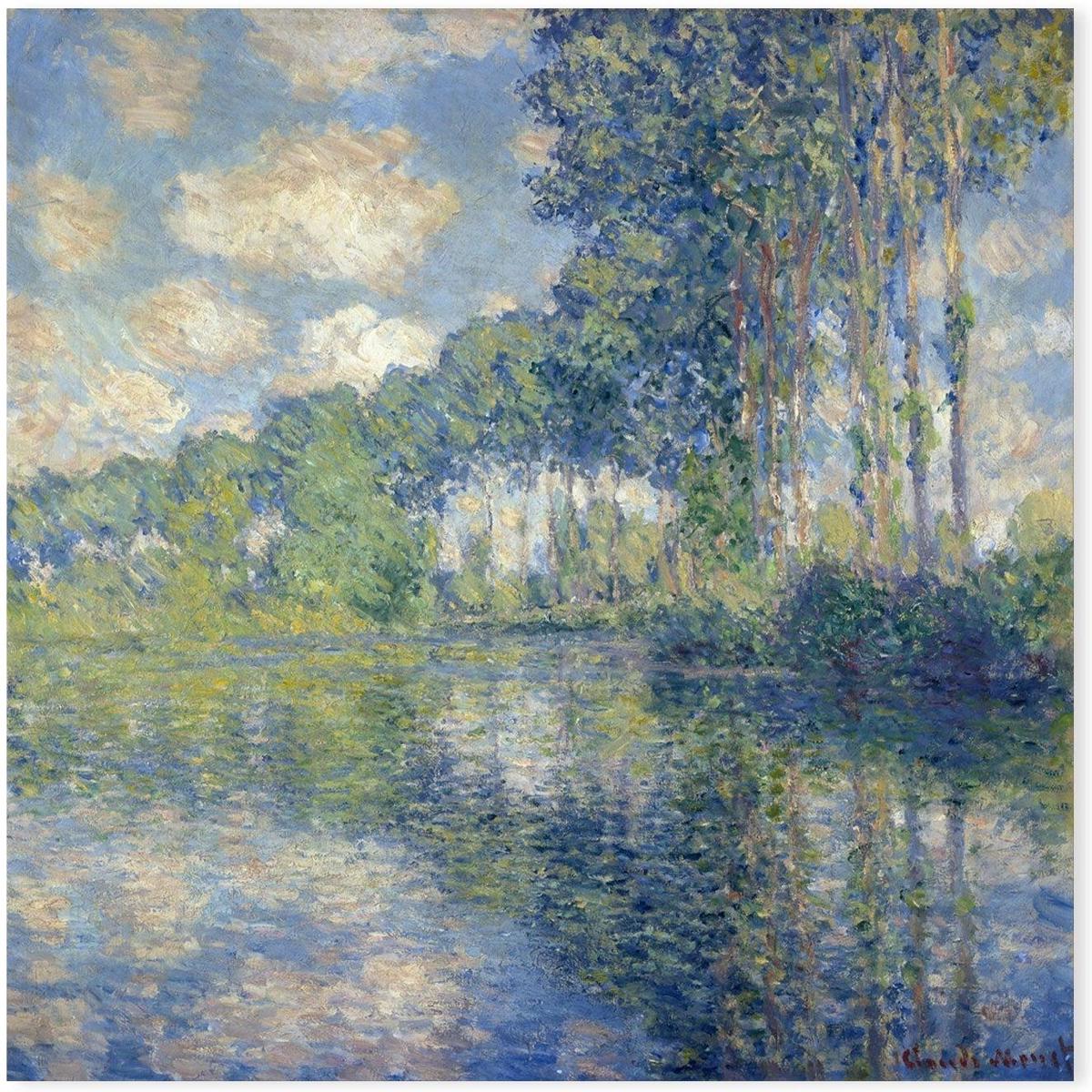 Poplars on the Epte 1891 , By Monet