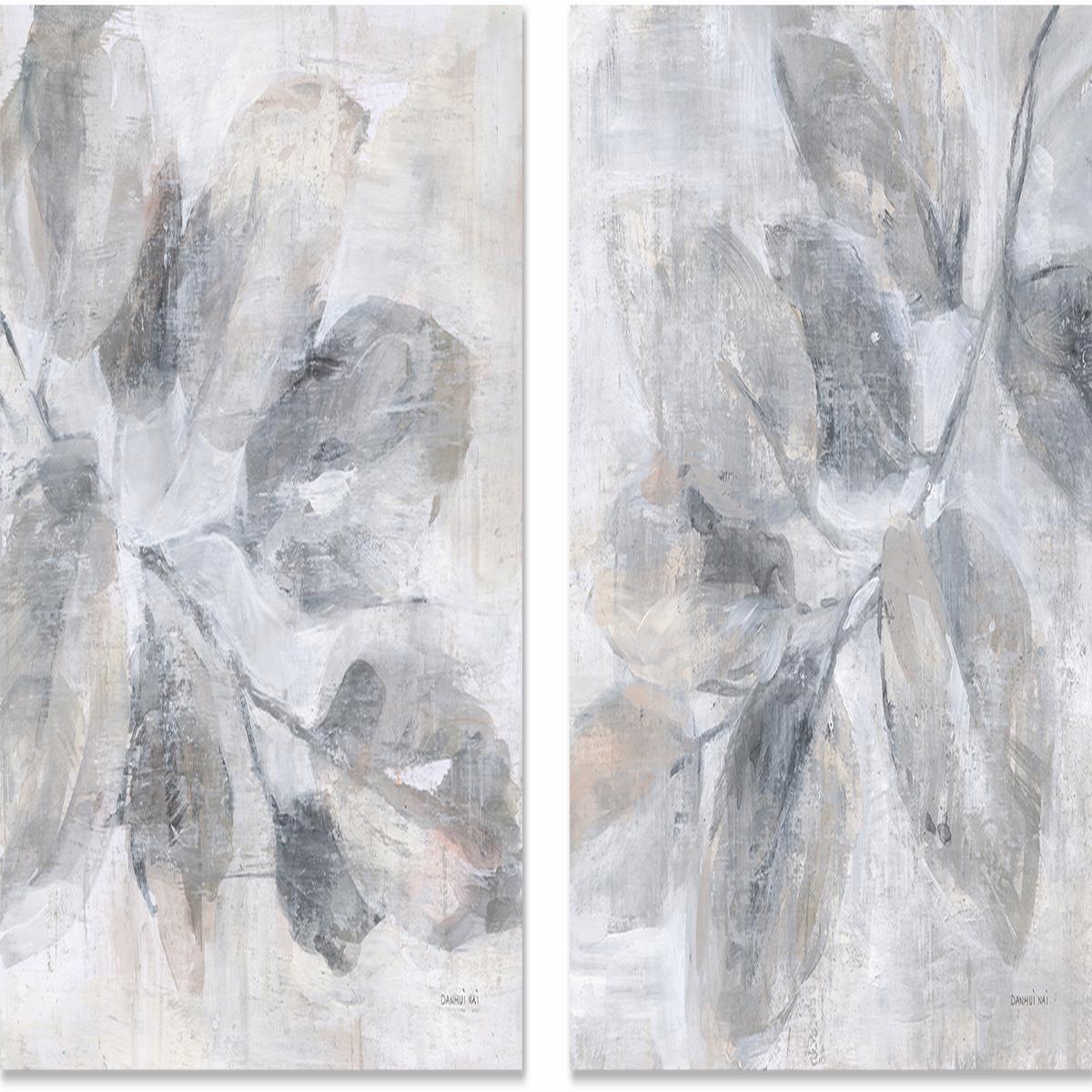 Soft Leaves, Style A & B, Set Of 2