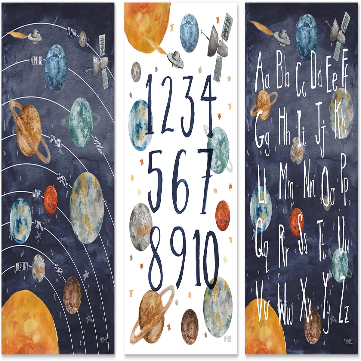 Space, Style A, Set of 3