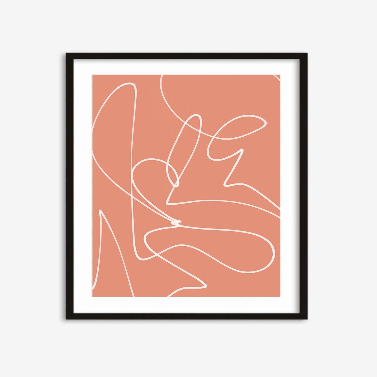 Abstract Line Scribble Art Print