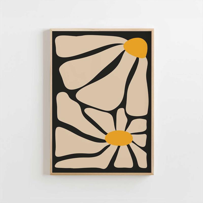 Bold Daisy Abstract Print