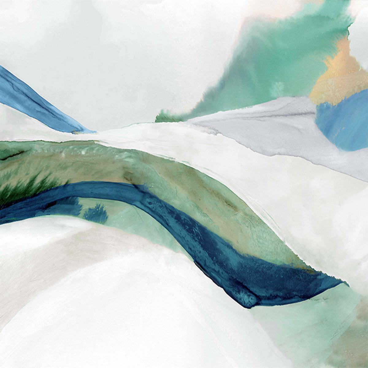 Flowing Serenity Over White Hills