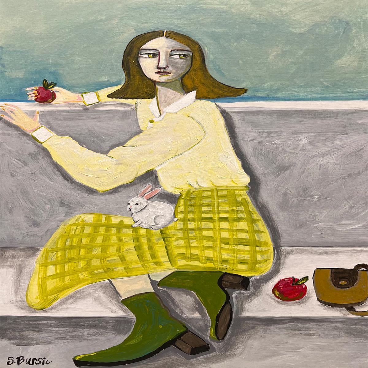 Girl And Her Rabbit