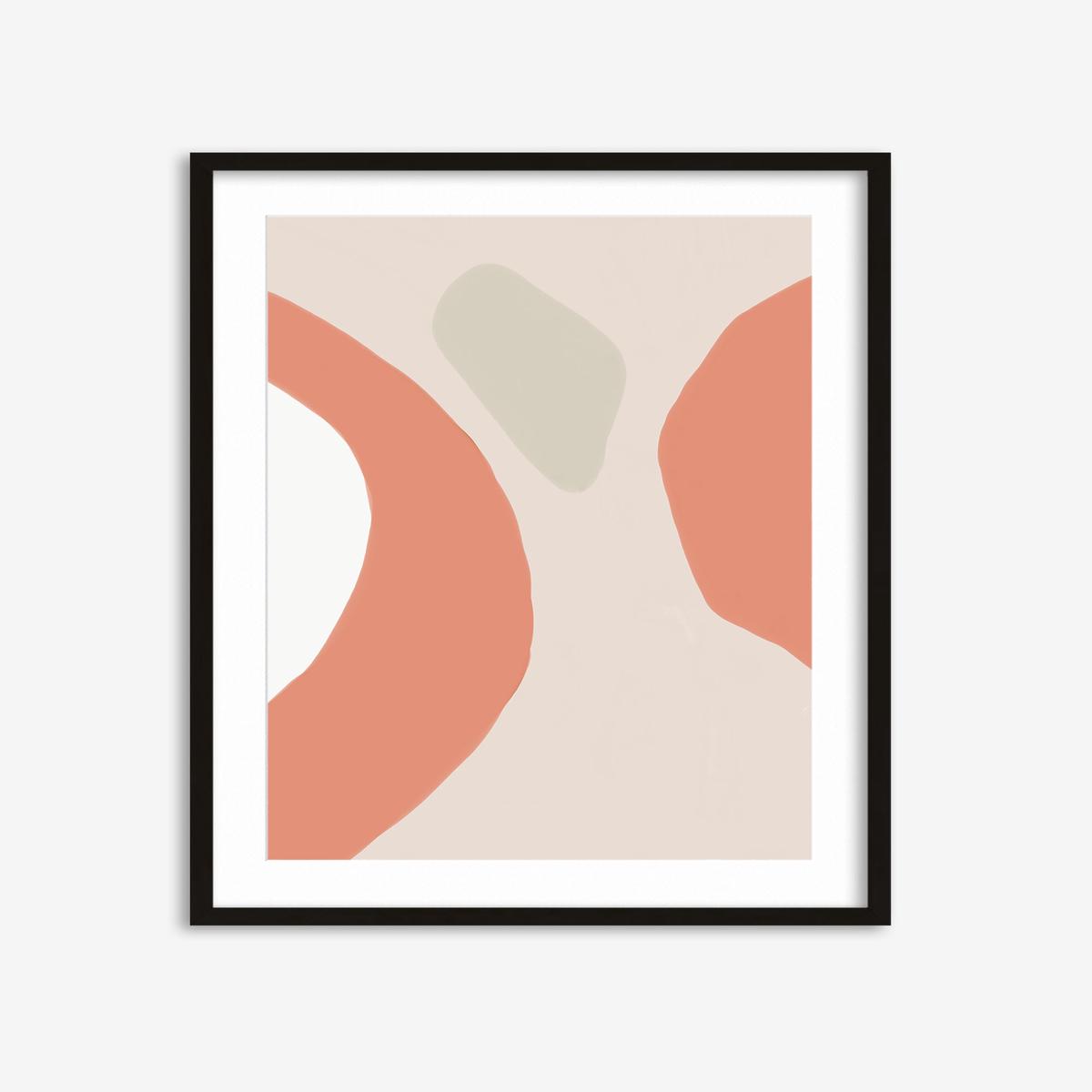 Soft Orange Abstract Art Print