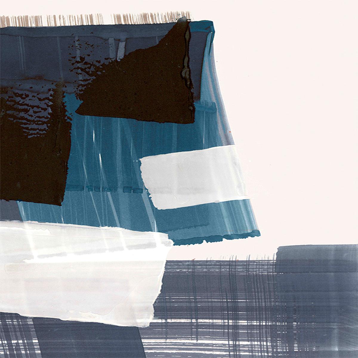 Geometric Harmony in Blue and Black