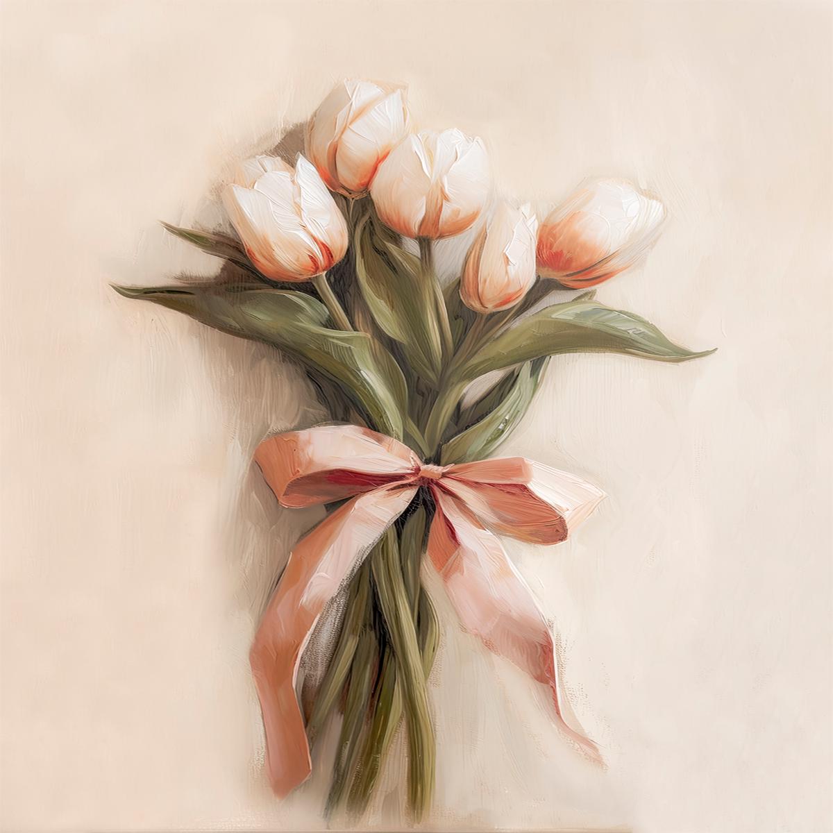 Peach Tulips