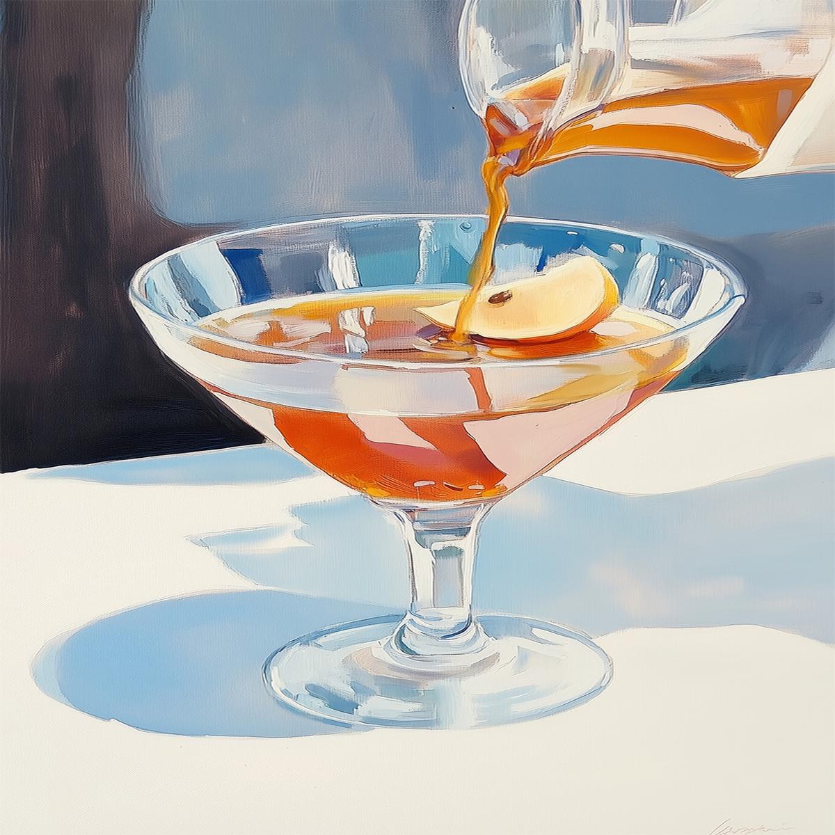 Pouring Lemon Tea into a Glass Prints