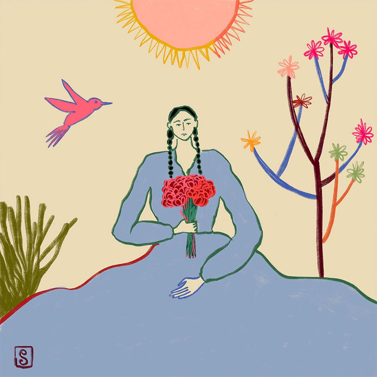 Serene Blossom's Embrace