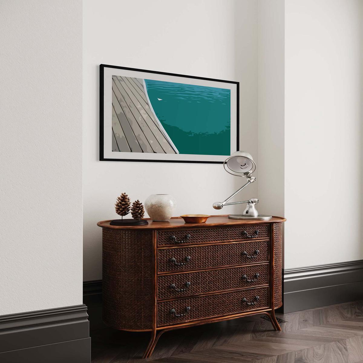 Brushed Marina Art Print