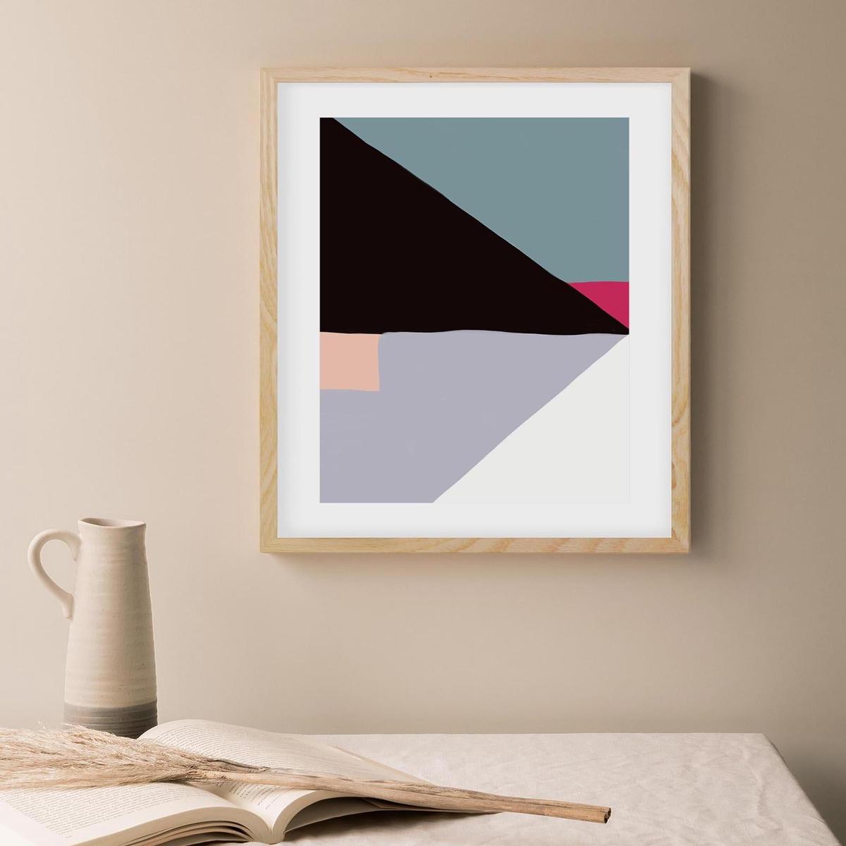 Geometric Triangle Shapes Art Print