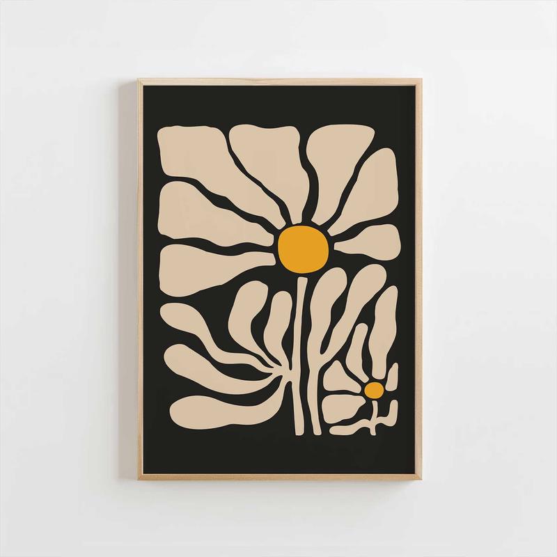 Modern Chamomile Floral Poster