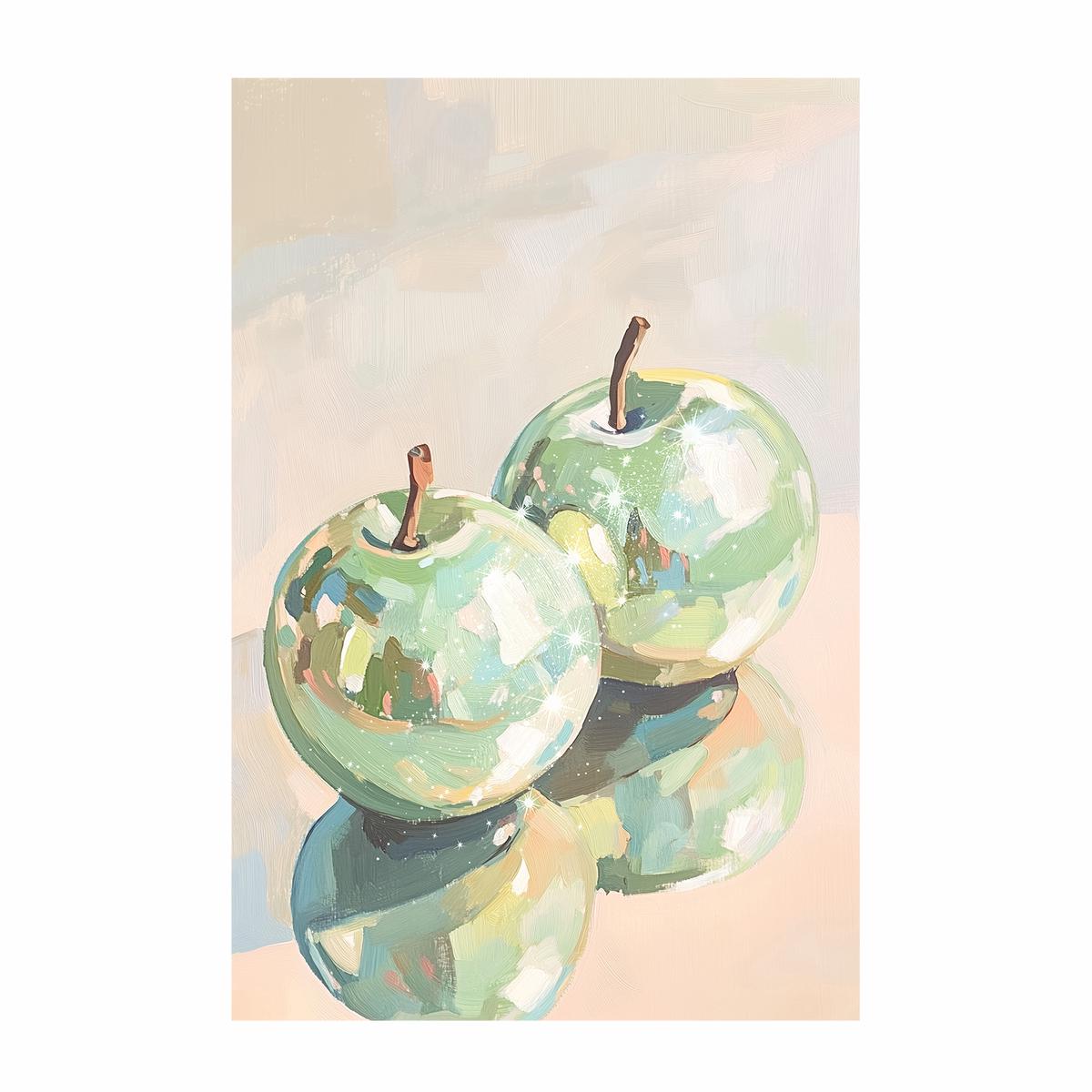 Reflective Apples in Abstract