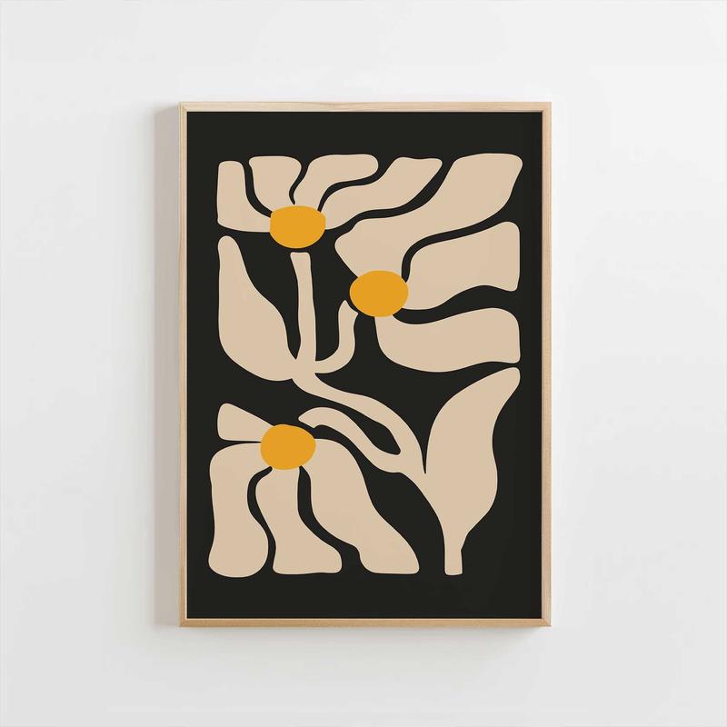 Retro Daisy Trio Print