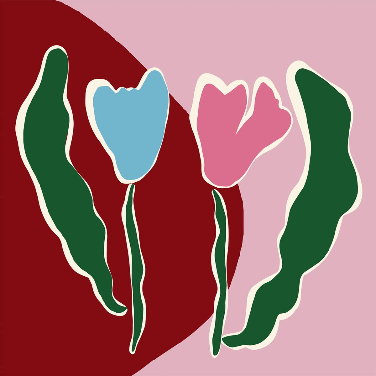 Retro Minimal Flower, Style D