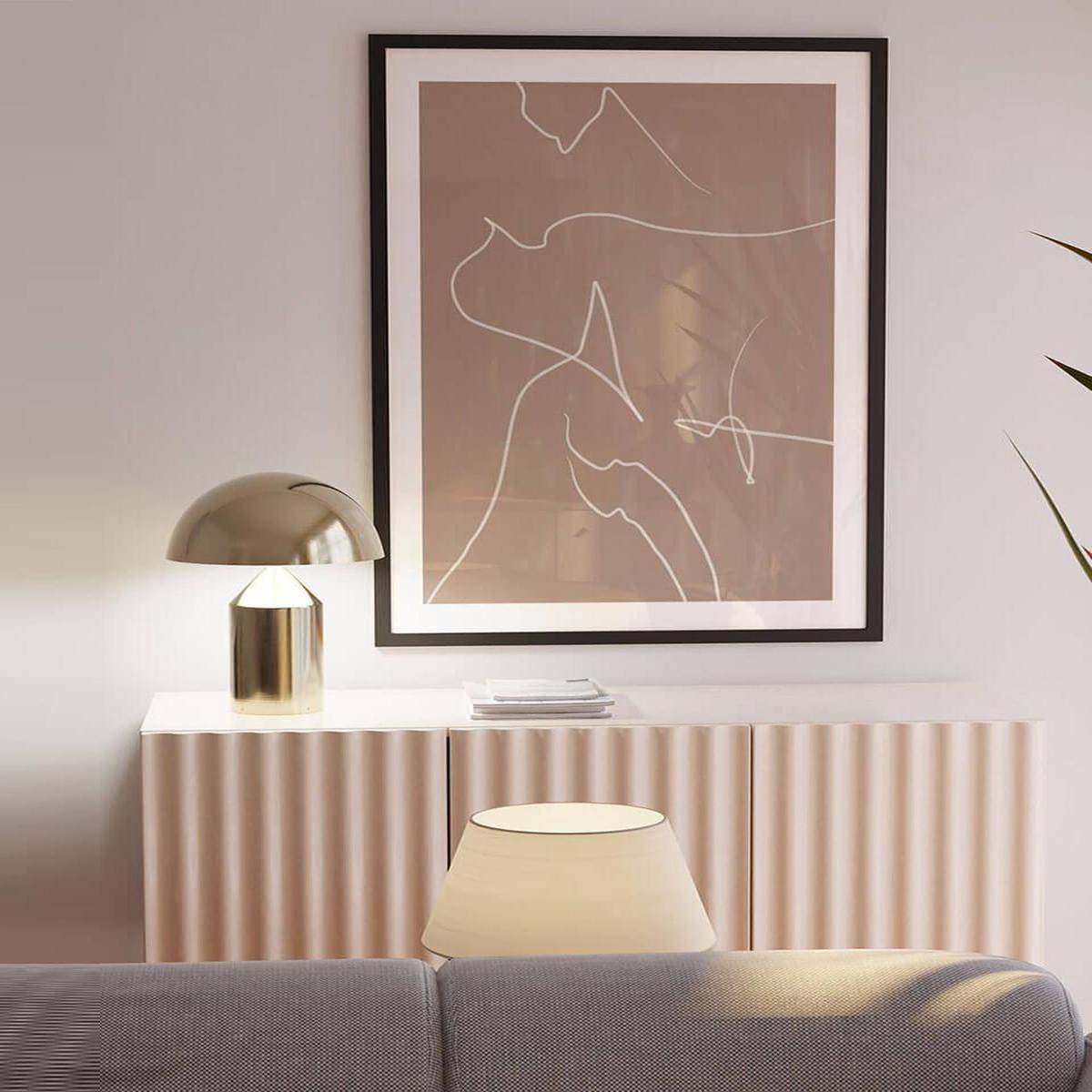 Modern Abstract Lines Art Print