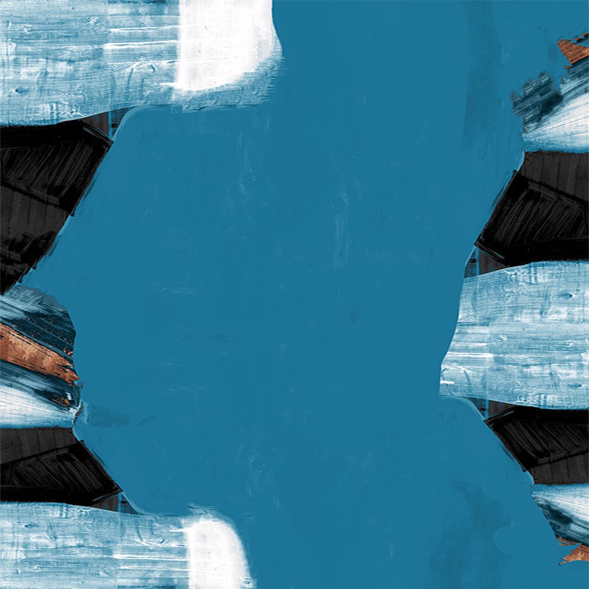 Teal Gold Shapes, Style B