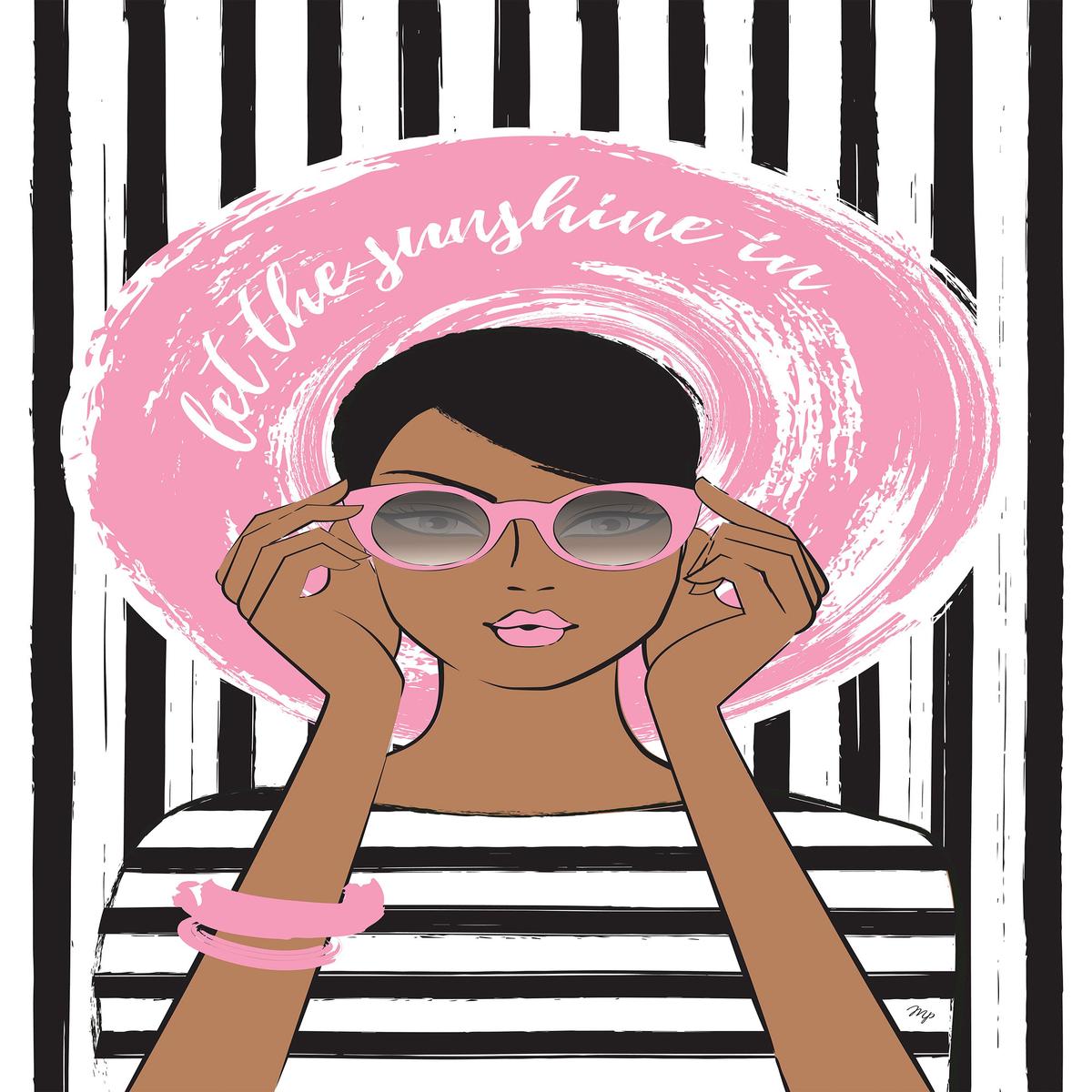Woman in Pink Sunglasses