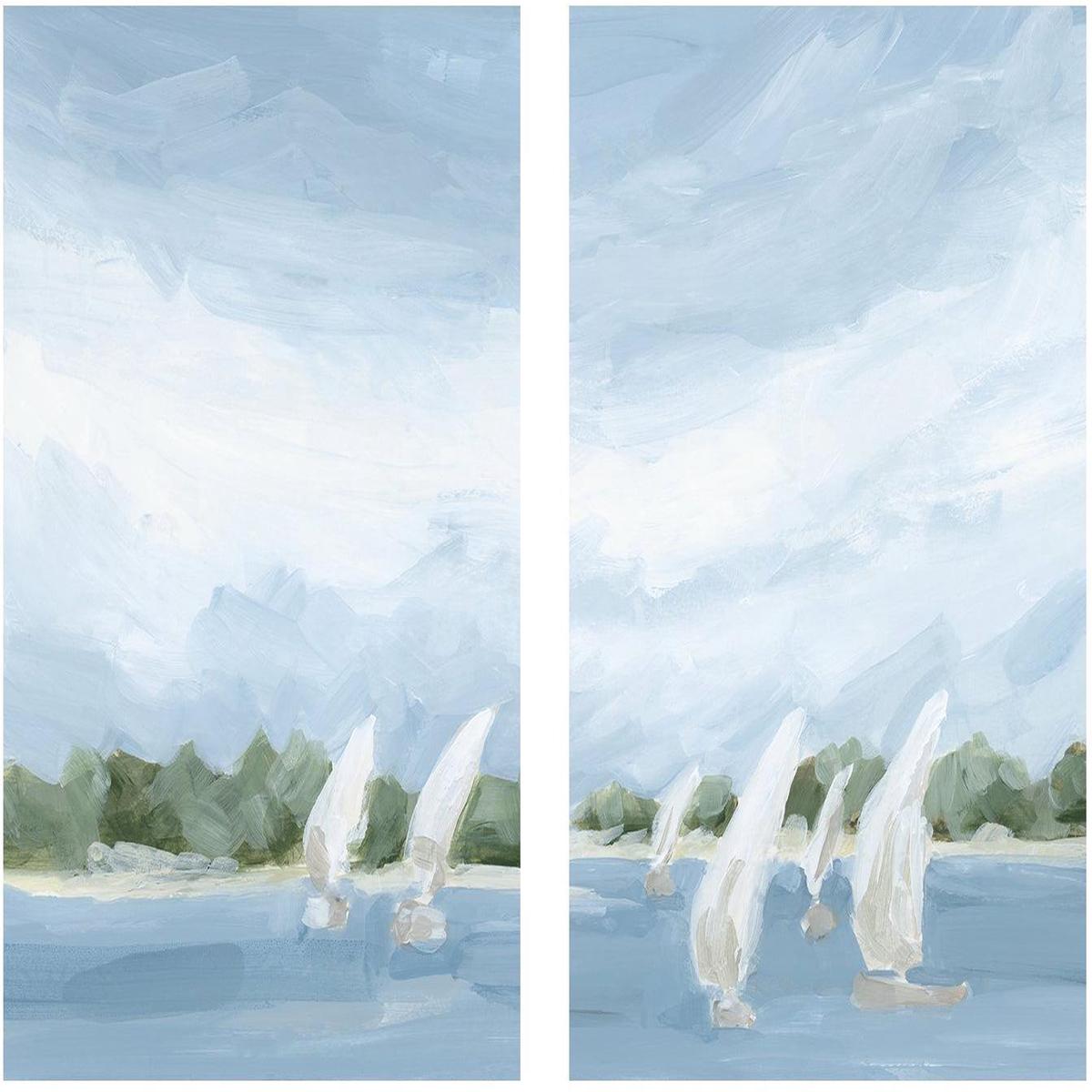 A Peaceful Sail , Style A & B , Set Of 2