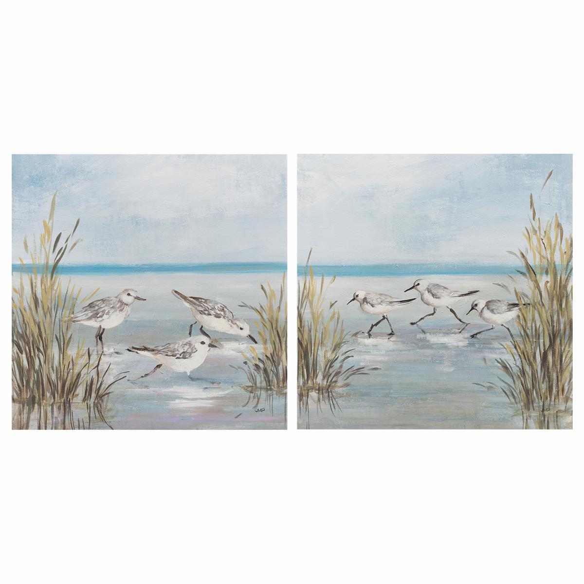 Beach Birds, Style B & C, Set Of 2
