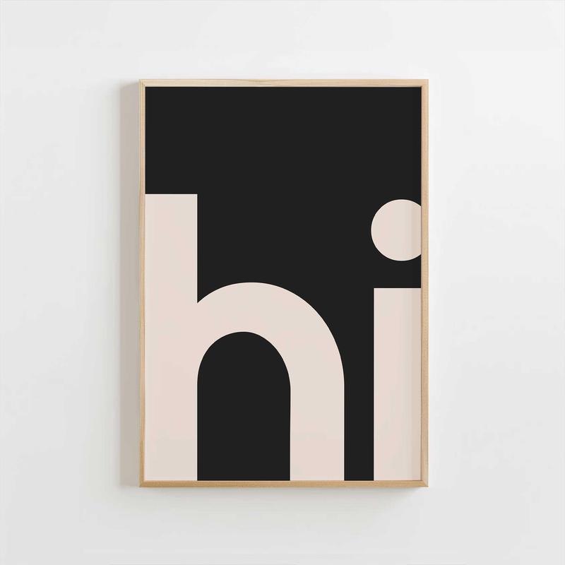 HI Poster - Black Background