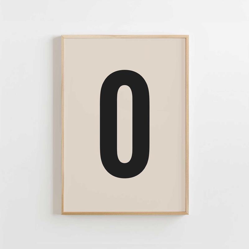 Modern Monogram Art Print - O