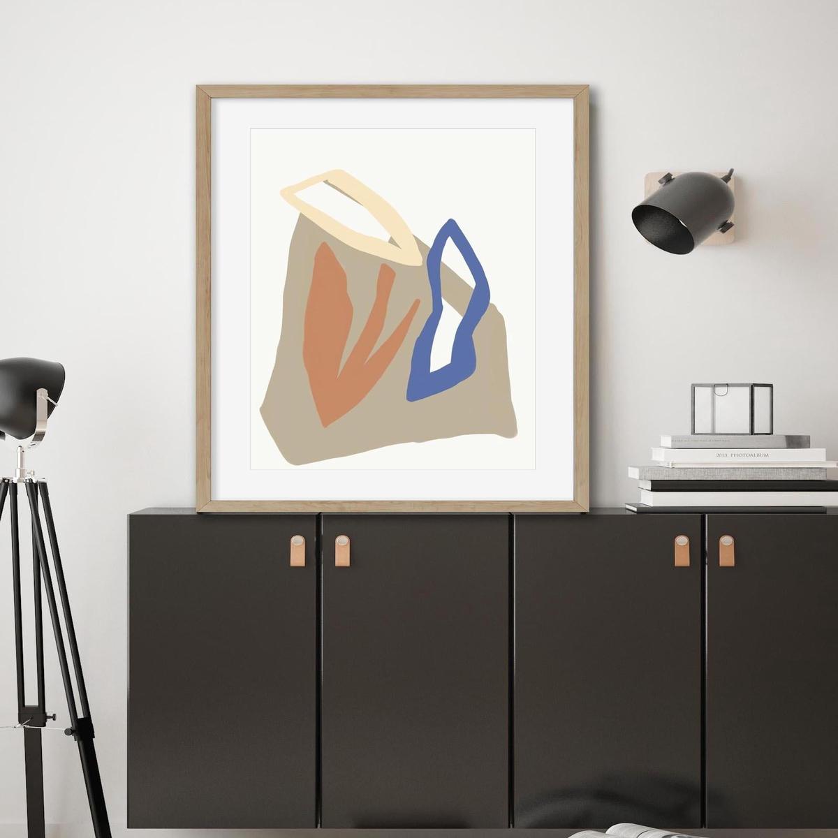 Organic Botanical Shapes Art Print