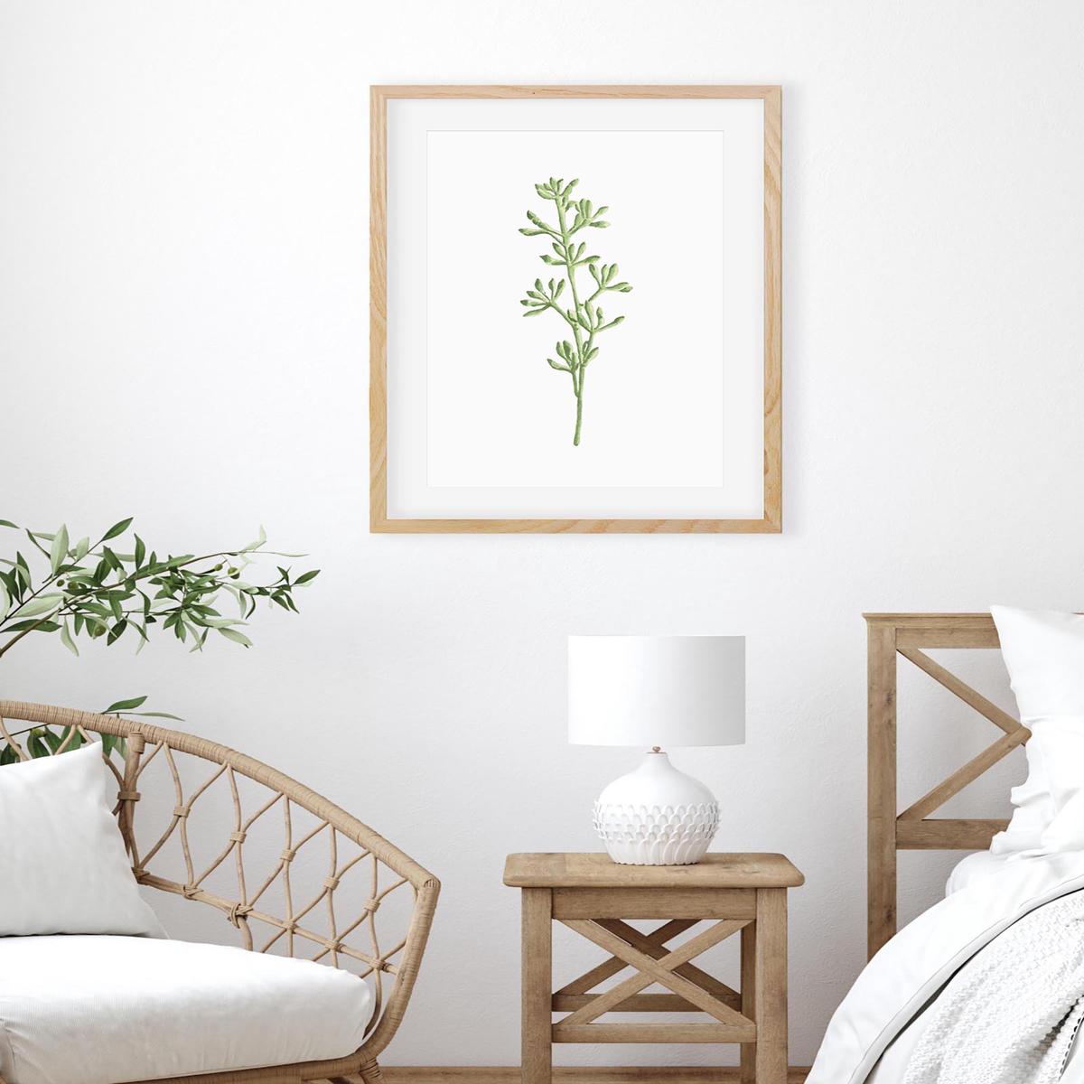 Pale Green Stem Art Print