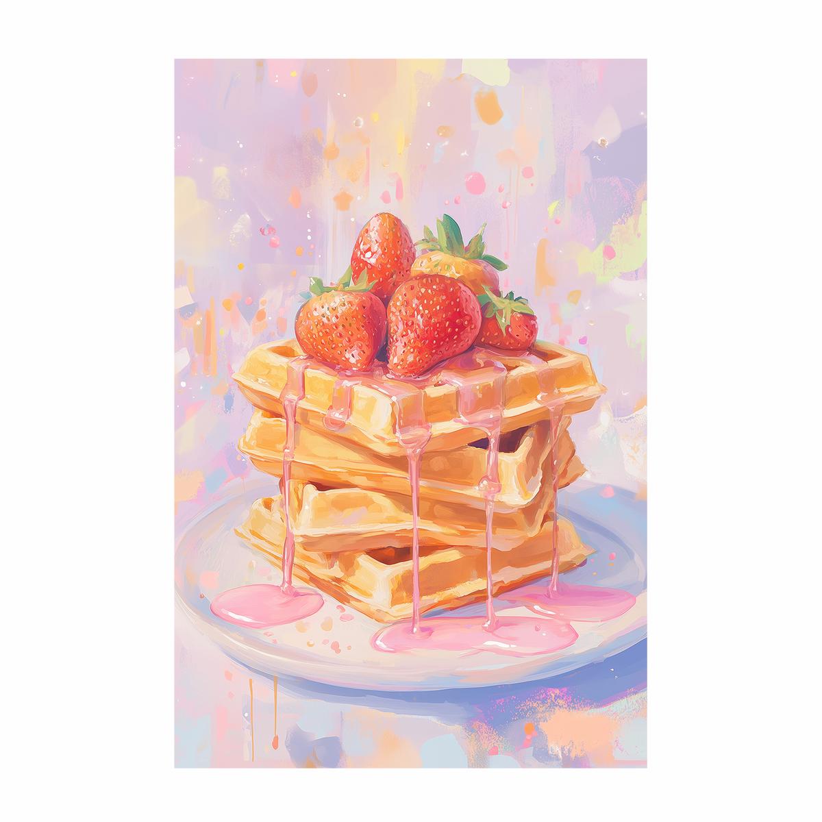 Strawberry on Waffles