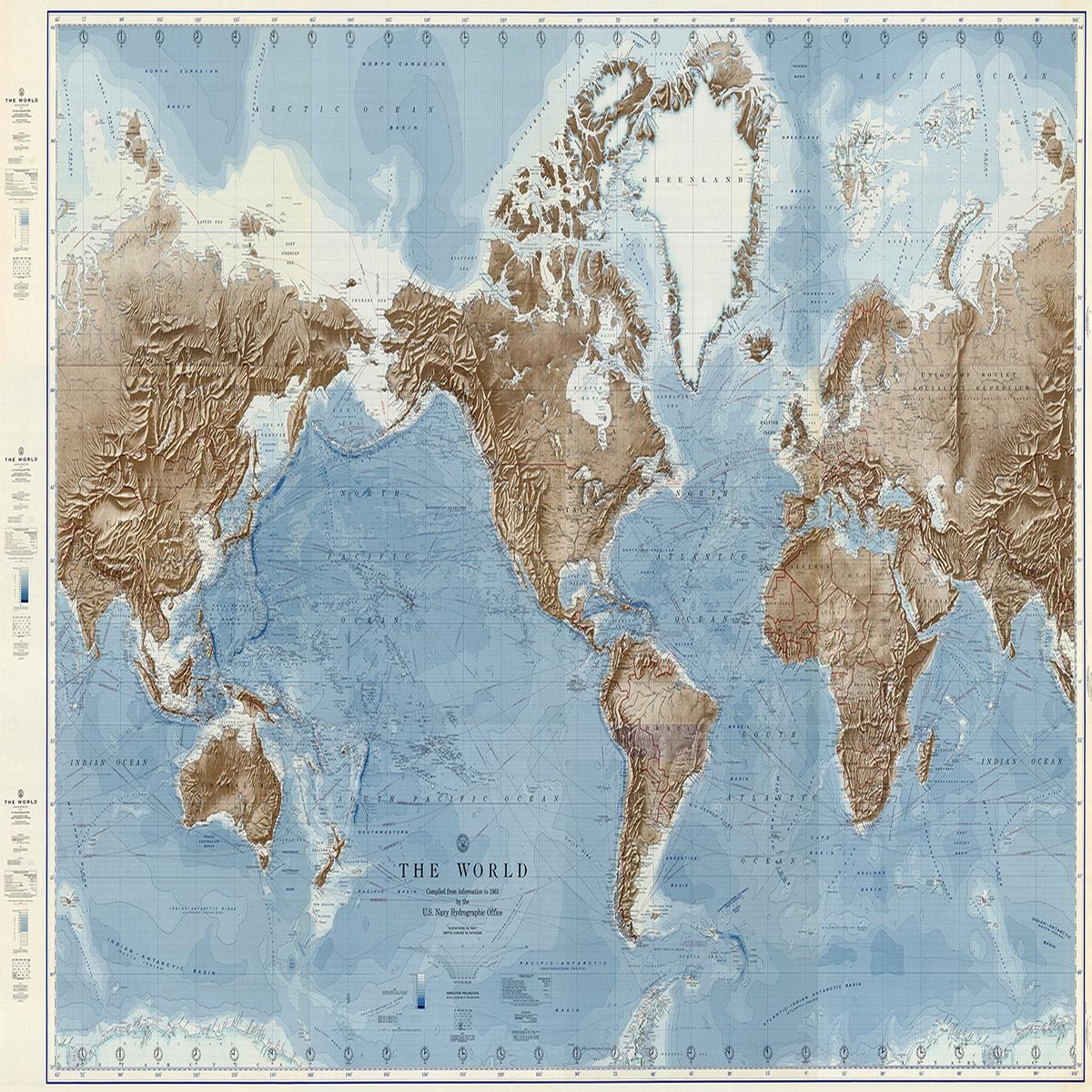 Vintage Naval Map