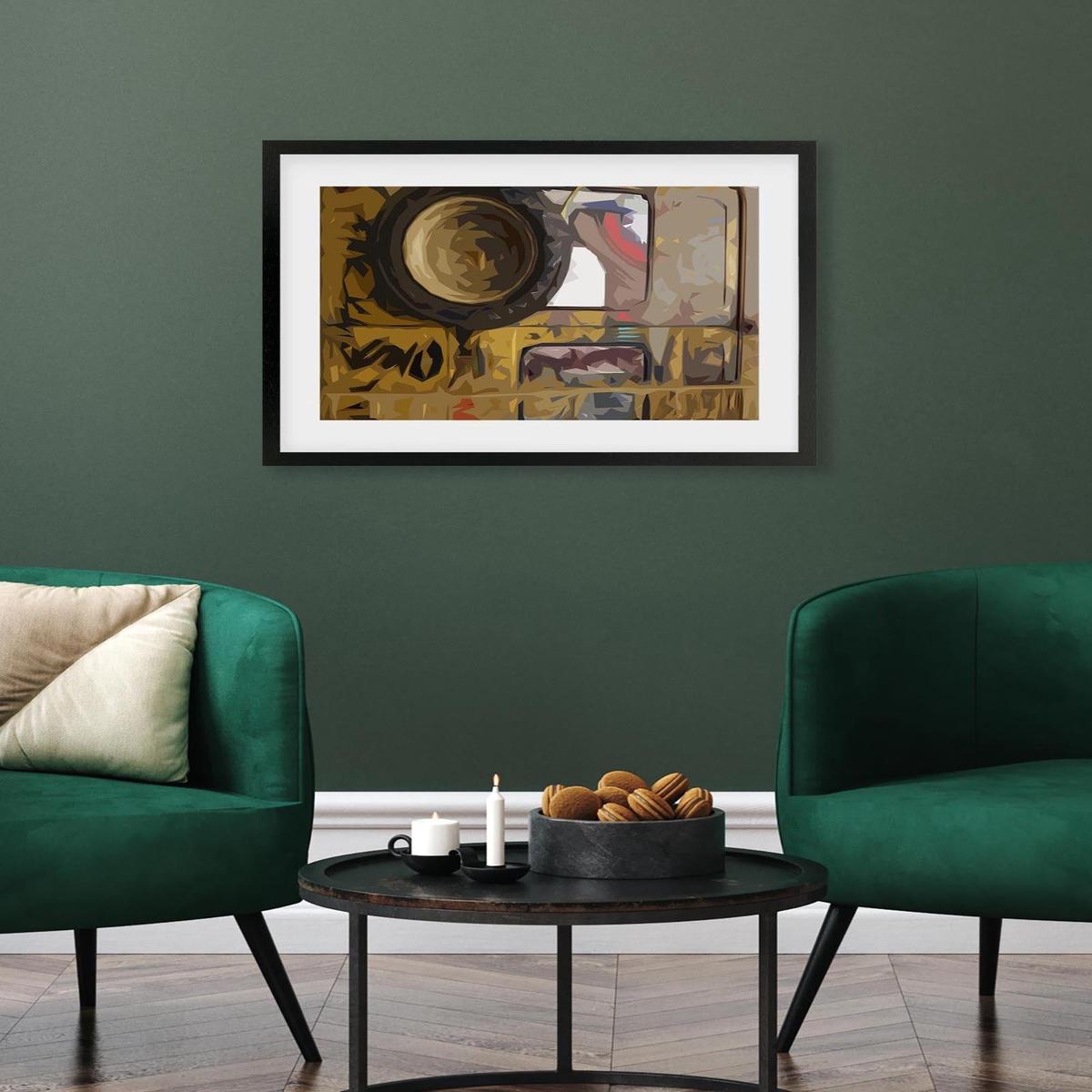 Brushed Abstract Van Art Print