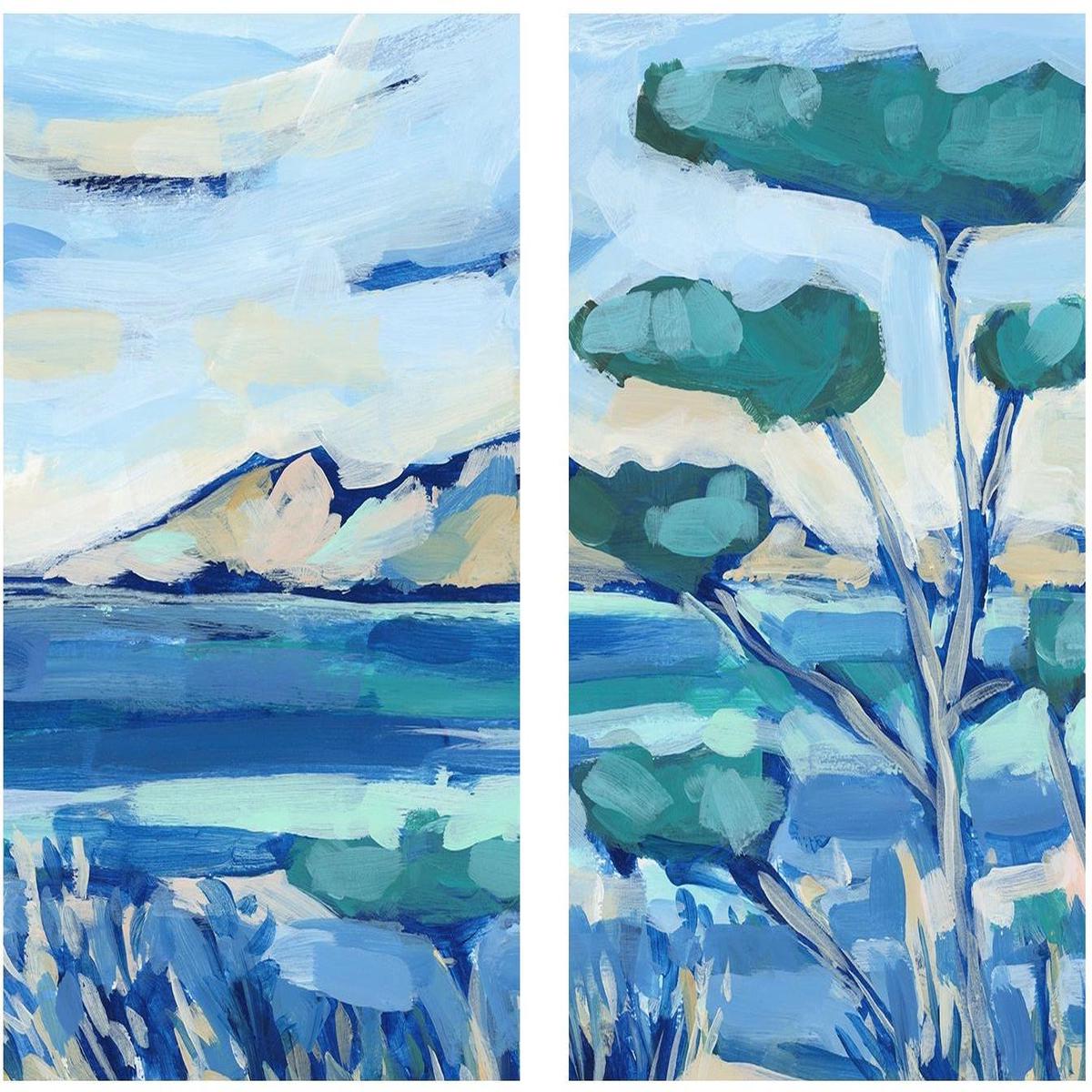 Mediterranean Coastal , Style B & C , Set Of 2