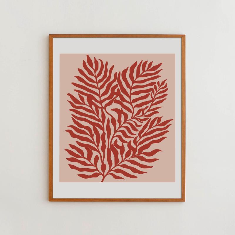 Red Plants Print