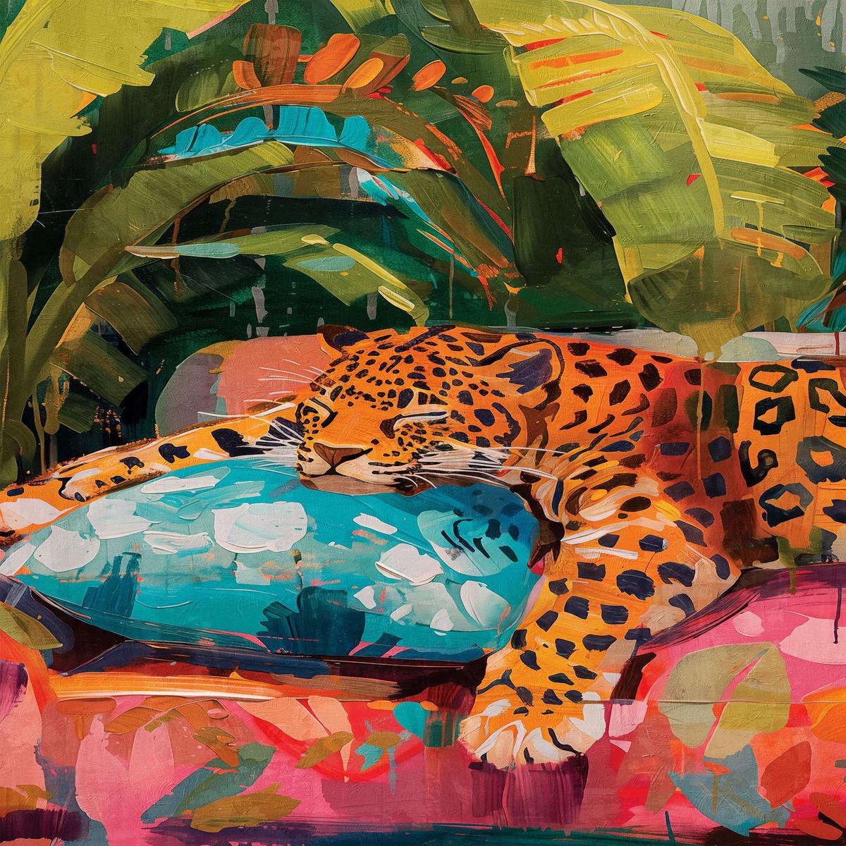 Sleeping Leopard