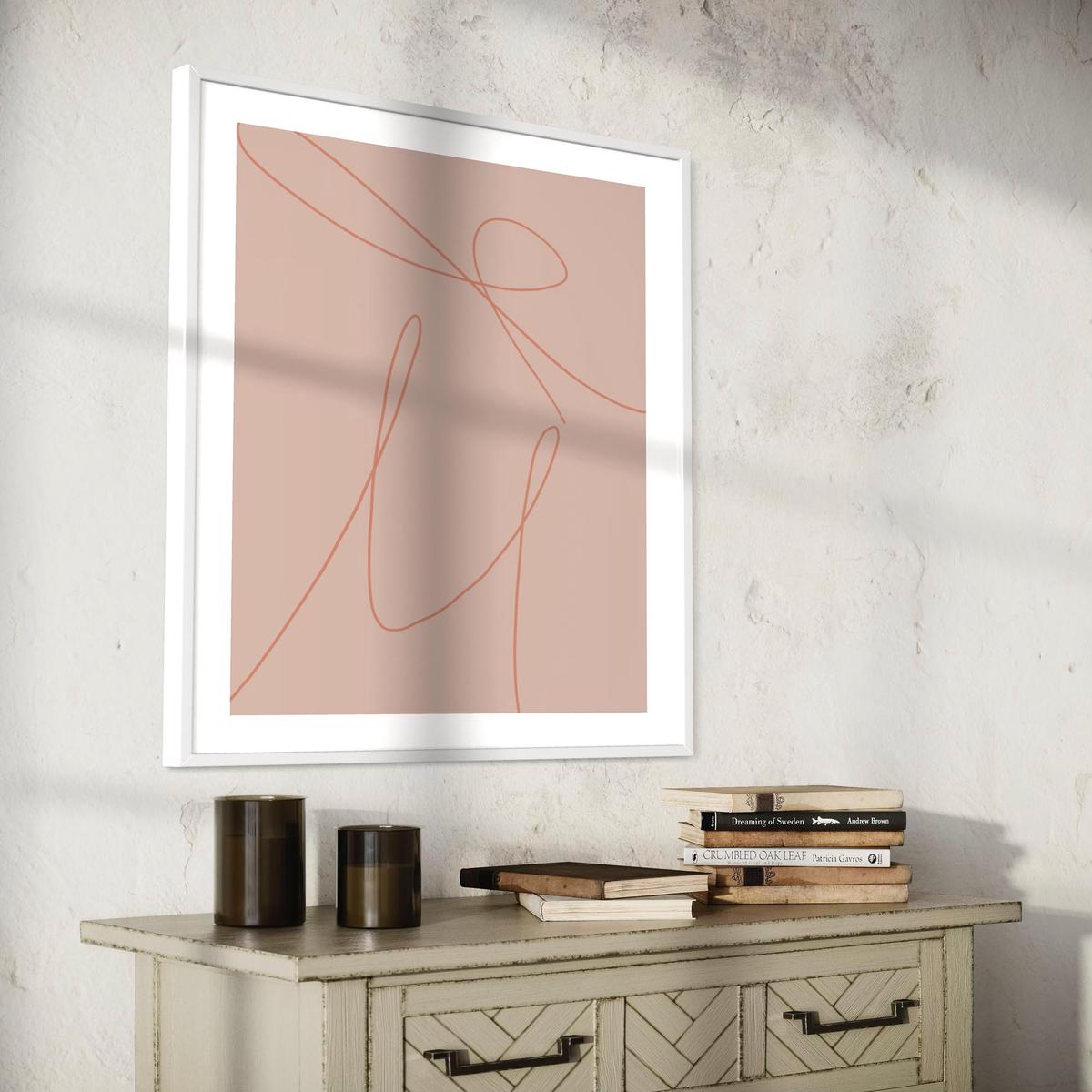 Blush Line Art Print