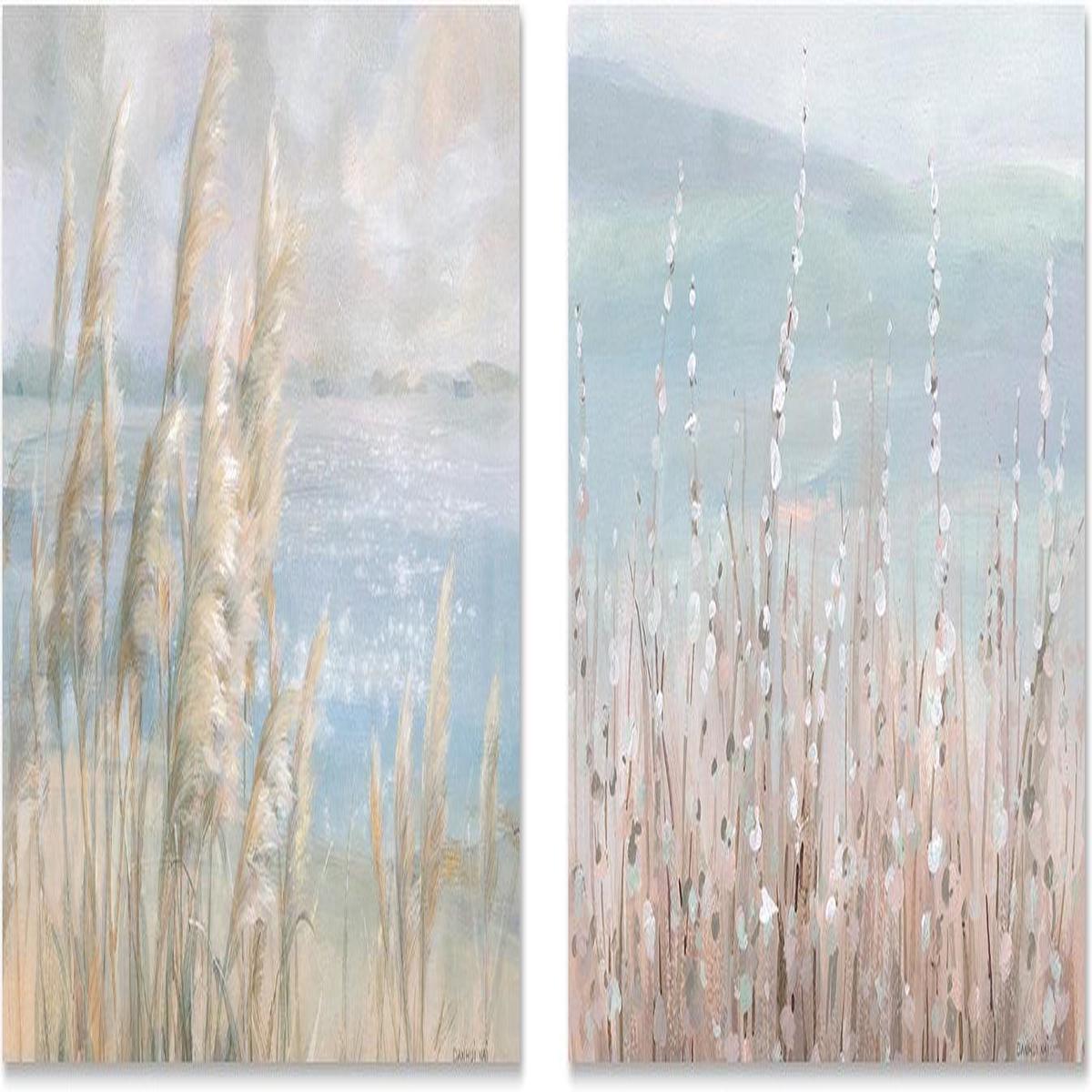 Coastal Morning Blooms, Set of 2