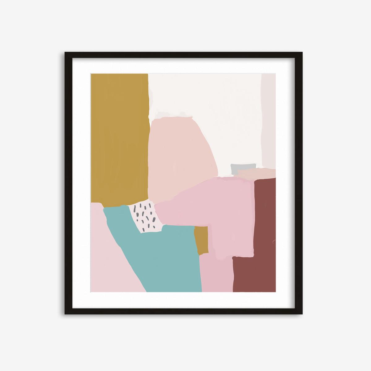 Pastel Abstract Design Art Print