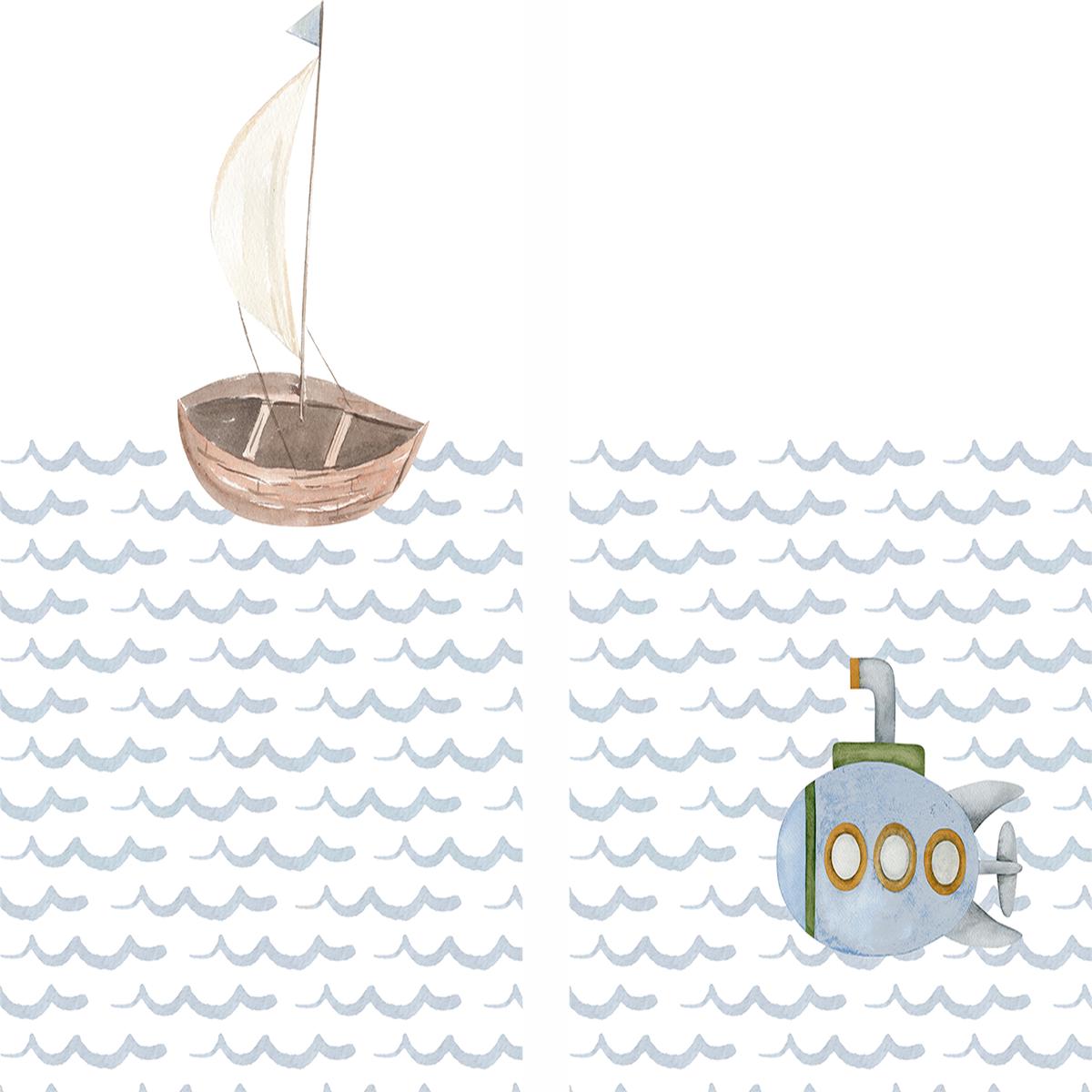 Sailboat, Submarine