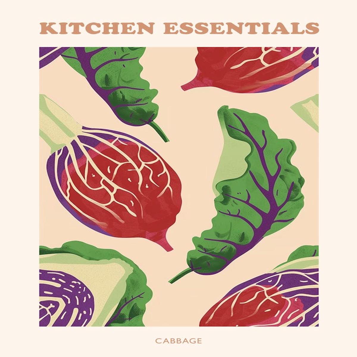 Abstract Cabbage Pattern 1 Poster 1