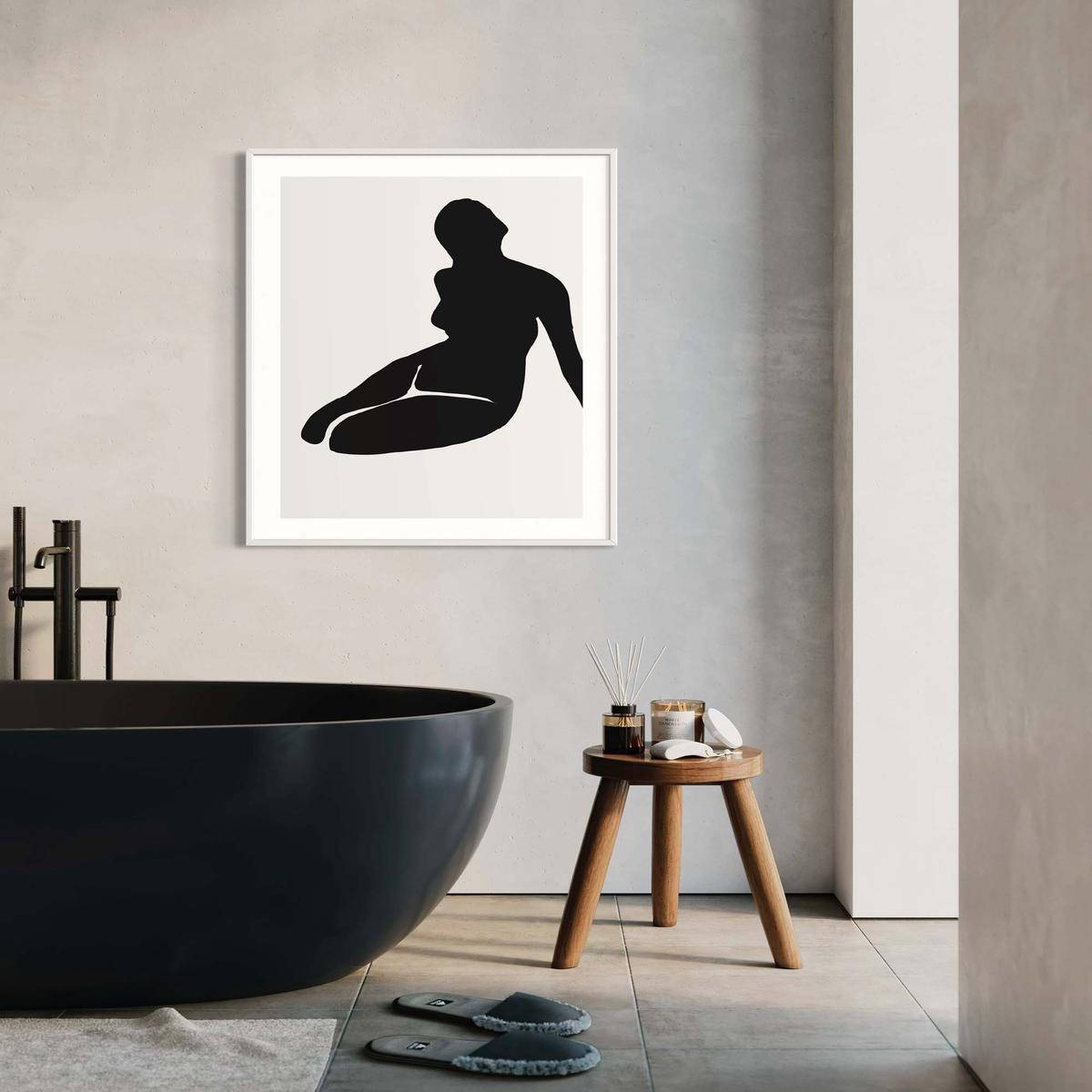 Black And White Figure Art Print