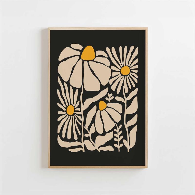Cream & Yellow Chamomile Art Print