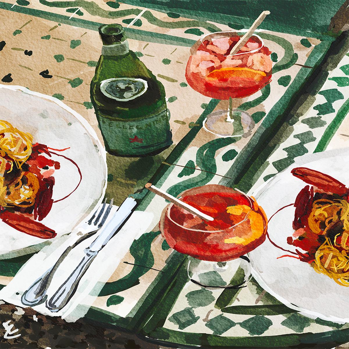 Frutti Di Mare & Aperol Spritz