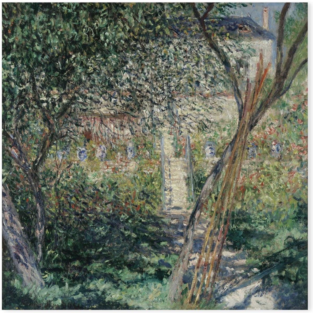 Garden At Vetheuil , By Monet