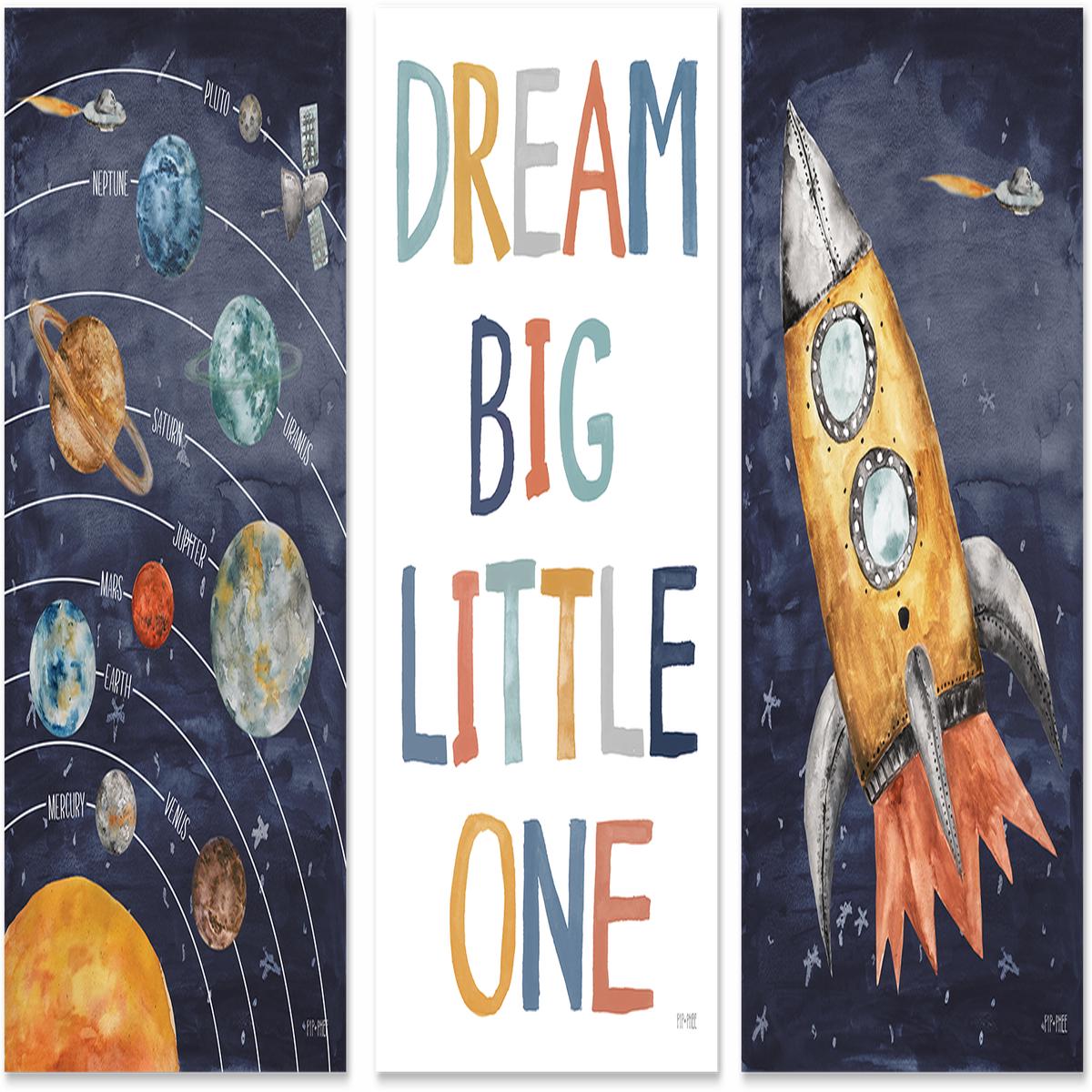Space, Style B, Set of 3