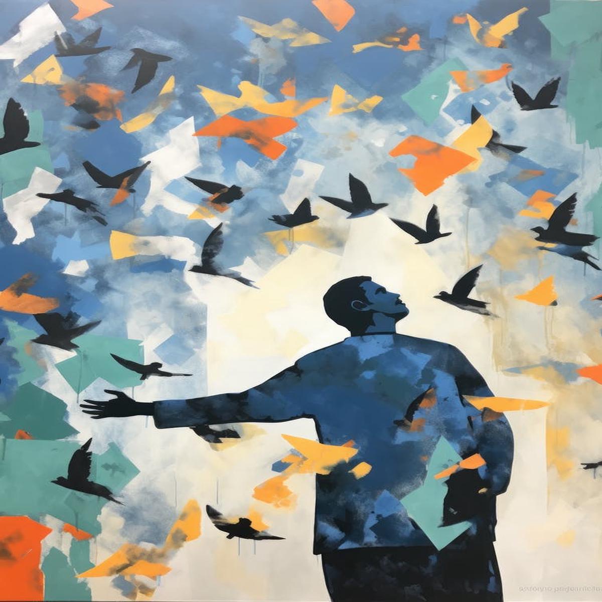'Birds In Flight' 1