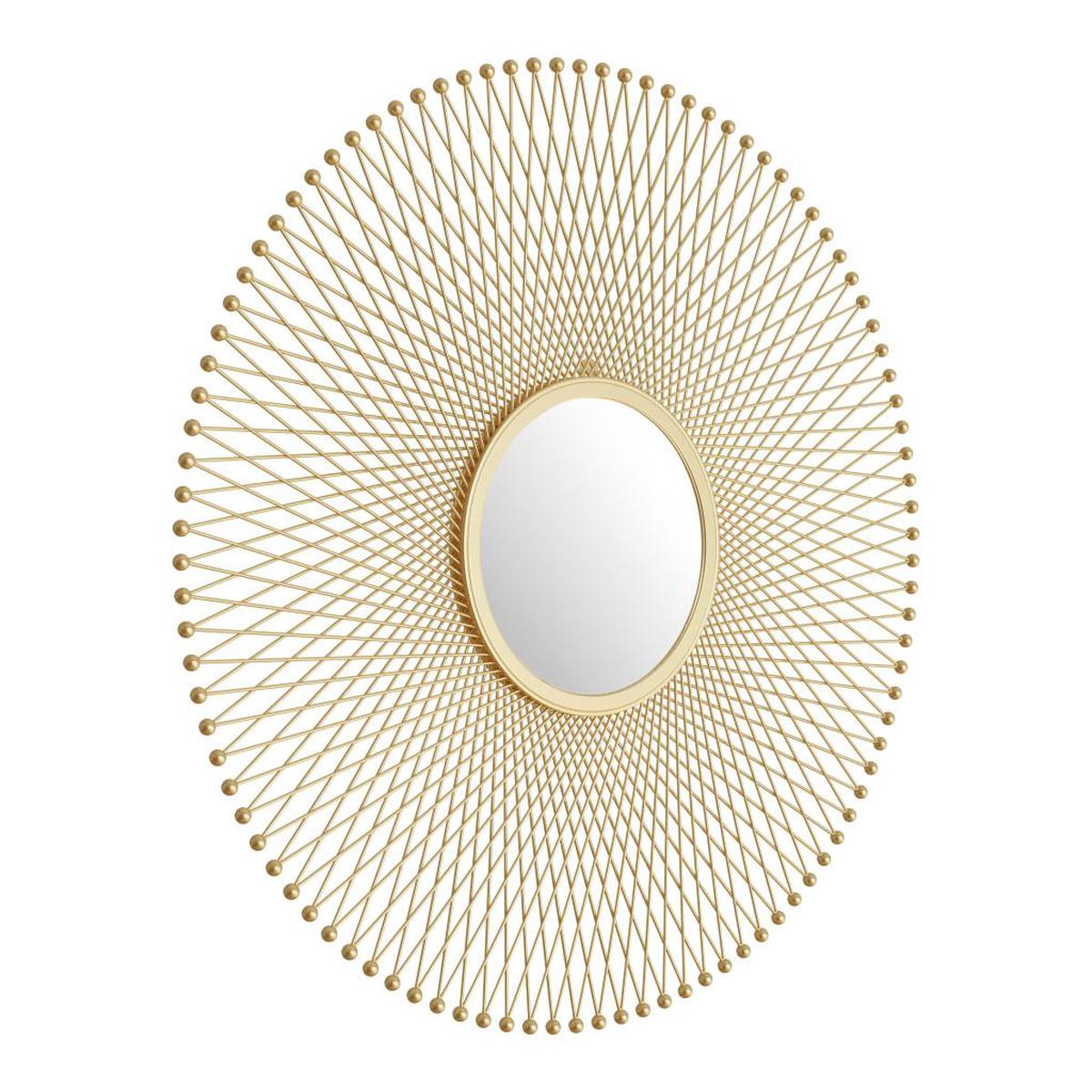 Zuo Glow Round Mirror Gold