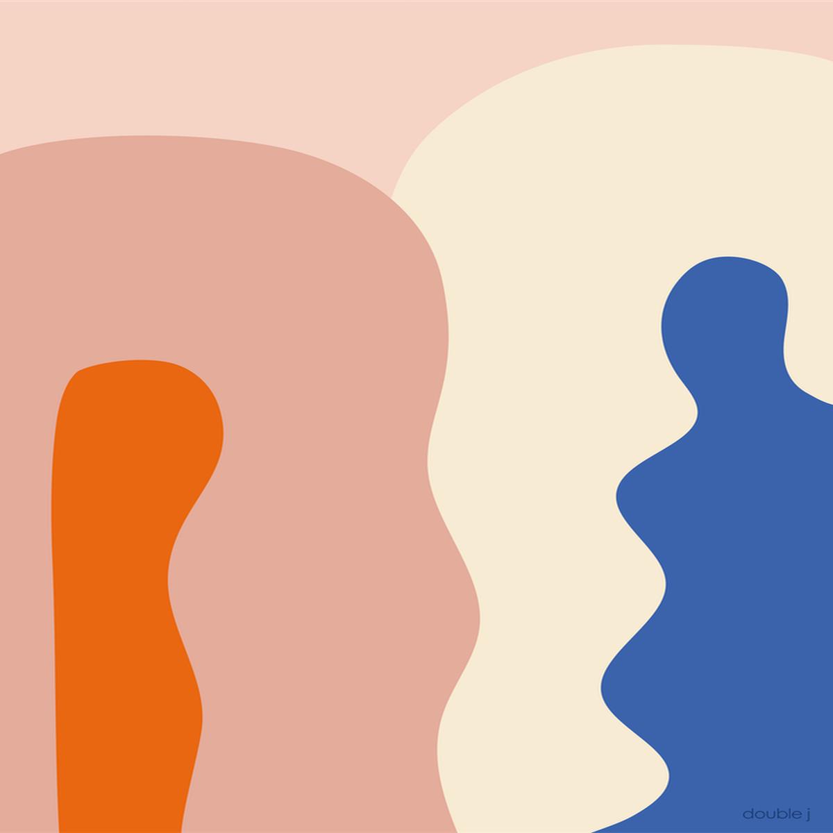 'Acid Dream' light pink - soft coloured abstract