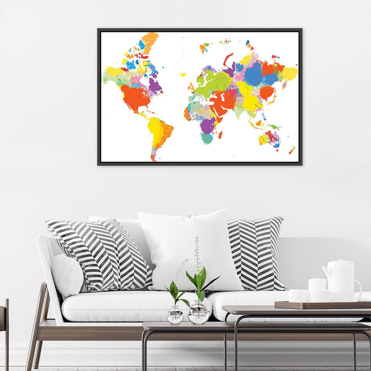World Diversity, World Colourful Map